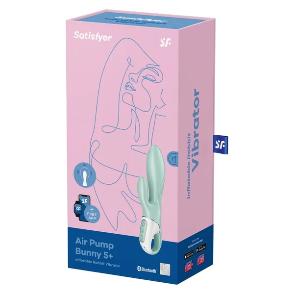Satisfyer Air Pump Bunny 5+Rabbit Vibrator Mint