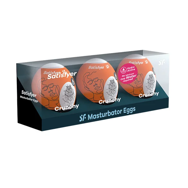 Satisfyer Masturbation Egg 3 Pack Crunchy