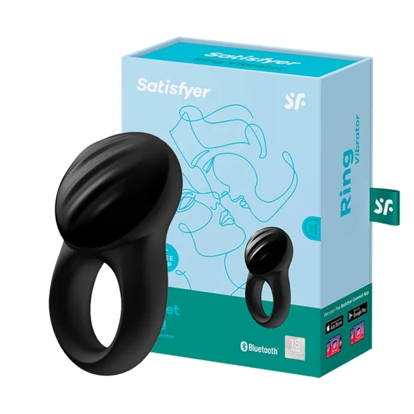 Satisfyer – Signet Ring – Black – Vibrating Cock Ring