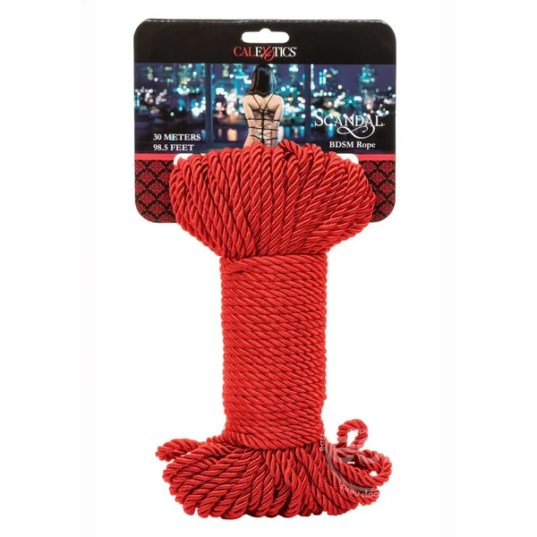 Scandal BDSM Rope 98.5ft/30m - Red