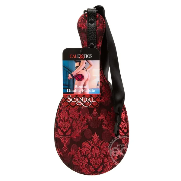 Scandal Round Double Paddle - Black/Red