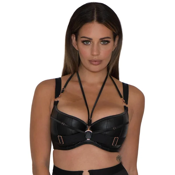 Scantilly Harnessed Padded Half Cup Bra