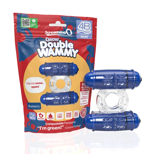 Screaming O 4B Double Wammy Couple’s Vibrating Cock Ring