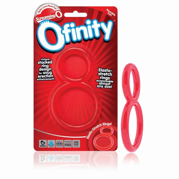 Screaming O Ofinity Ring Double Erection Cock Ring – Red