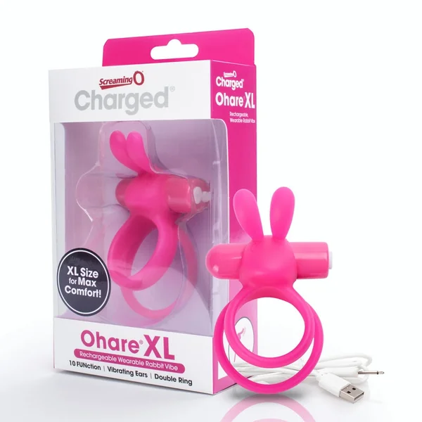 Screaming O Ohare Charged XL Vibrating Rabbit Cock Ring