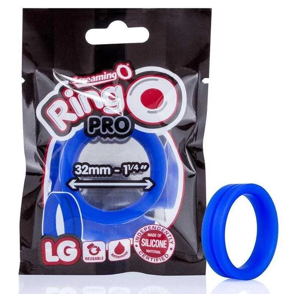 Screaming O - Ring O Pro Large - Blue Silicone Ring