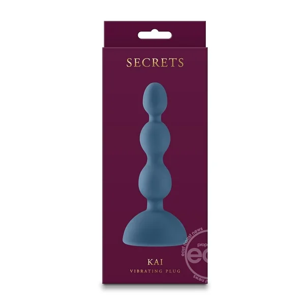 Secrets Kai Rechargeable Silicone Anal Plug - Teal