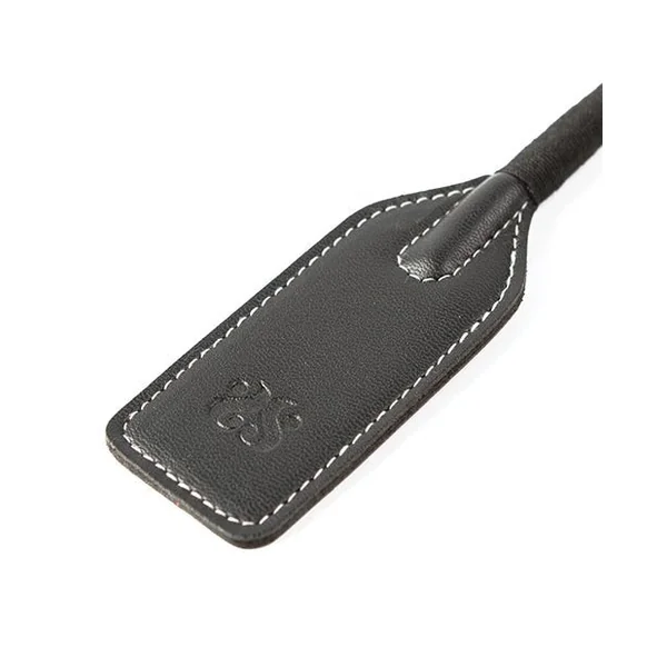 Sei Mio Slap & Tickle Dual Ended Crop & Tickler - Black