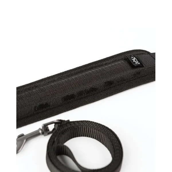 Sei Mio Take the Lead Padded Neck Collar & Leash - Black