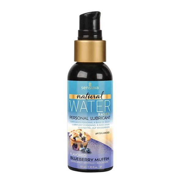 Sensuva Natural Water Based Personal Lubricant - 2 oz Blueberry Muffin