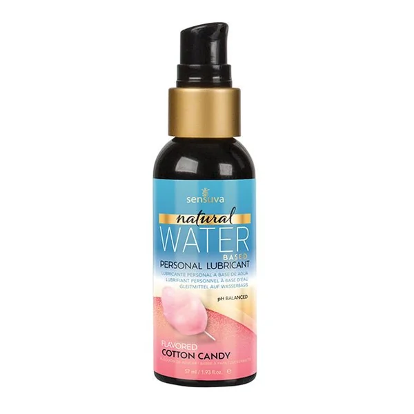 Sensuva Natural Water Based Personal Lubricant - 2 oz Cotton Candy