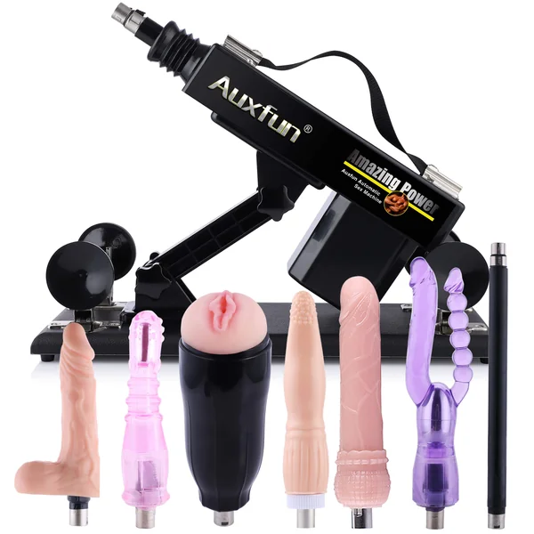 Sex Machine for Unisex Automatic Love Machines with 3XLR Connector with 7 Attahcments Hands-Free Massager Sex Toys for Women with Thrusting Realistic Dildo Masturbator Cup for Men sex machine for unisex