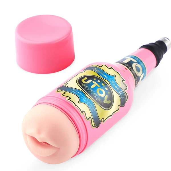 Sex Machine Lifelike Male Masturbator for Oral Sex with Vivid Tongue and Teeth Attachment for 3XLR Male Adult Sex Toy Pink Masturbator