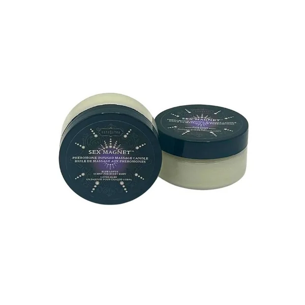 Sex Magnet Blue Lotus Pheromone Massage Candle 1.7oz