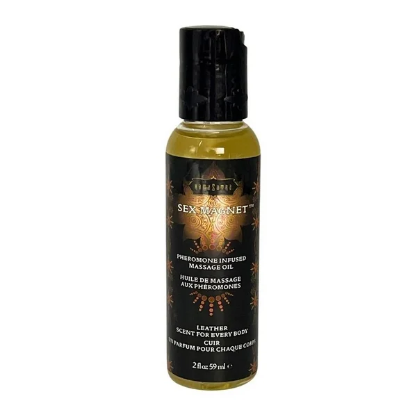 Sex Magnet Pheromone Massage Oil 2oz - Leather