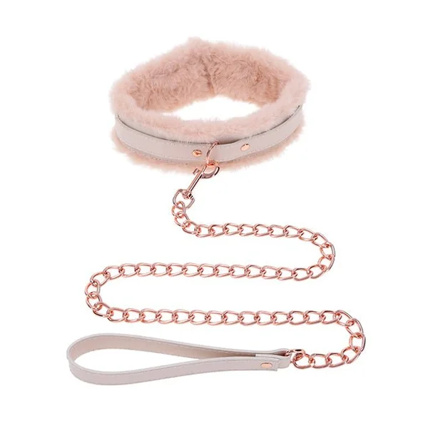 Sex & Mischief Peaches 'n CreaMe Fur Collar & Leash