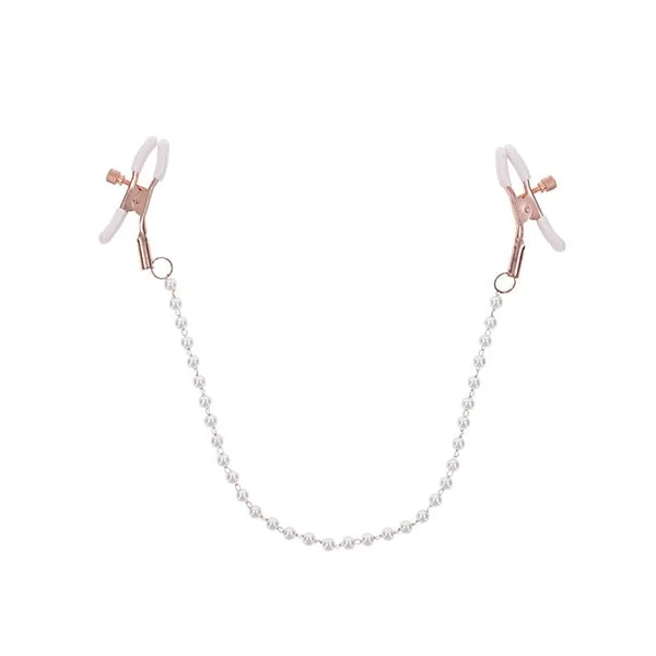 Sex & Mischief Peaches 'n CreaMe Pearl Nipple Clamps