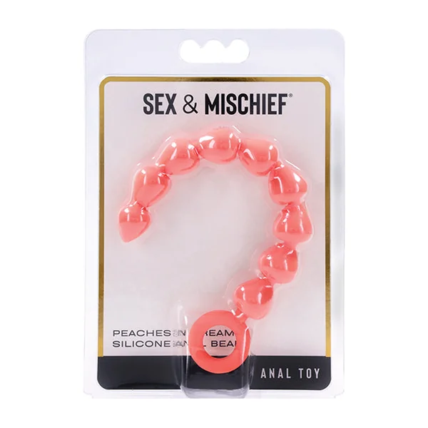 Sex & Mischief Peaches 'n CreaMe Silicone Anal Beads