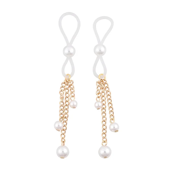 Sex & Mischief Pearl Nipple Ties