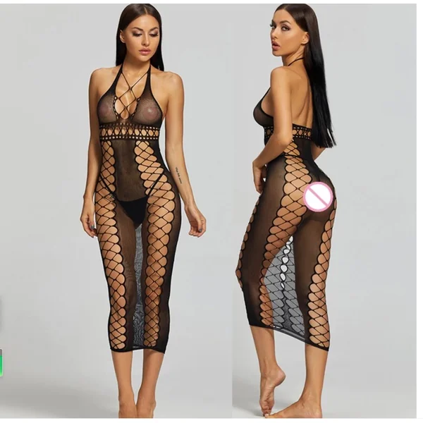Sexy Lingerie Erotic Hot Women Bodystocking Bodysuits Crotch Tights Transparent Body Stockings Sex Clothes Mesh Underwear