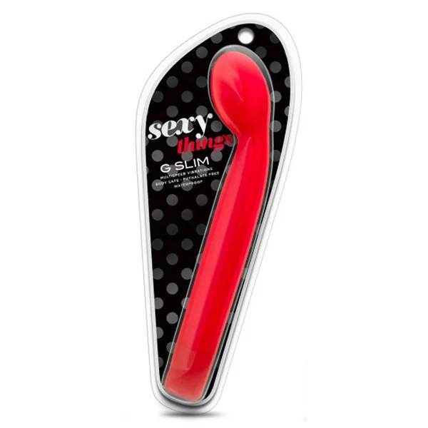 Sexy Things G Slim G-Spot Vibrator - Scarlet Red