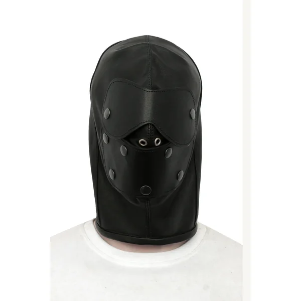 Shadow Lock Premium Leather Bondage Hood