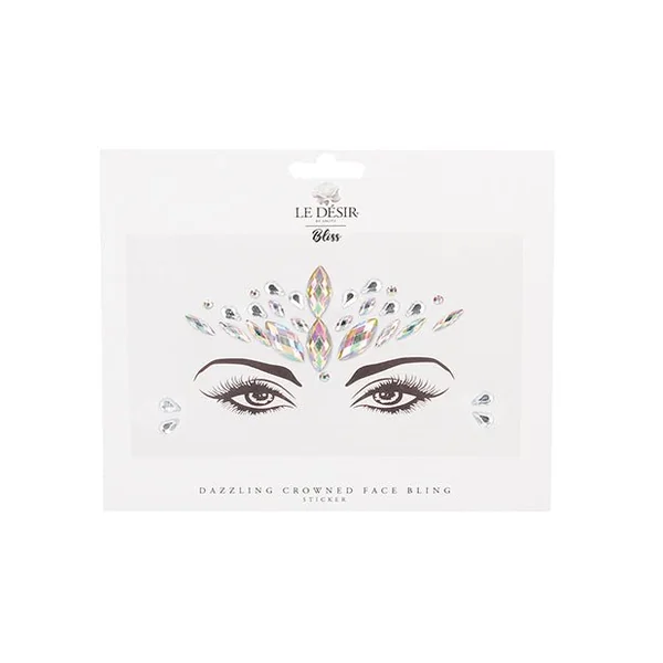 Shots Bliss Dazzling Crowned Face Bling Sticker O/s