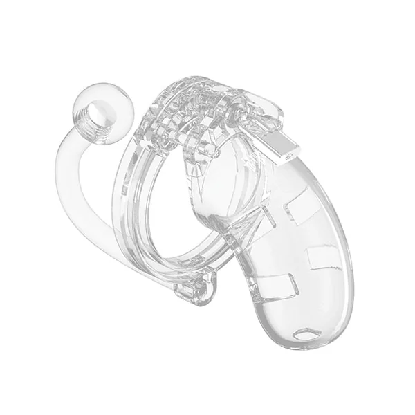 Shots Man Cage Chastity 3.5" Cock Cage W/plug Model 10
