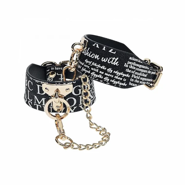 Shots Ouch! NY Collection Bonded Leather Adjustable Ankle Cuffs