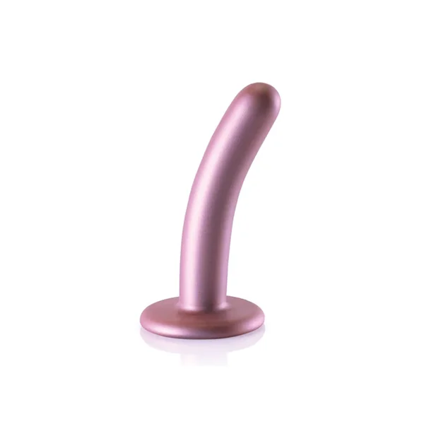 Shots Ouch Smooth Liquid Silicone Harnessable Suction Cup 5 Inch Dildo