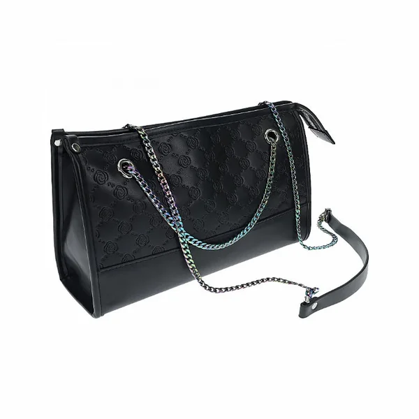 Shots Ouch! Venice Collection Bonded Leather Iridescent Finish BDSM Kit with Travel Bag