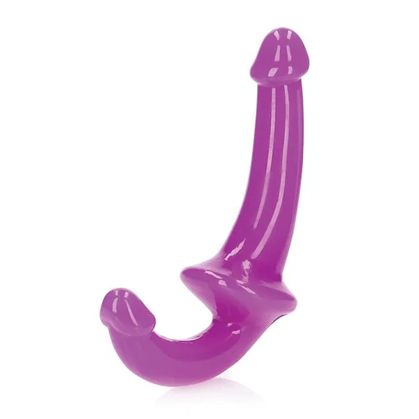 Shots RealRock 6" Strapless Strap On Glow in the Dark - Neon Purple