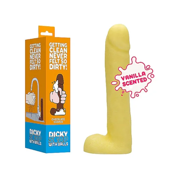 Shots S-Line Vanilla Scented Dicky Soap With Balls Beige