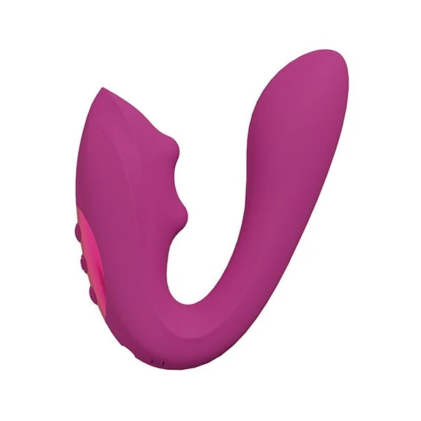 Shots Yuki Dual Action G-Spot Vibrator w/Massaging Beads - Pink