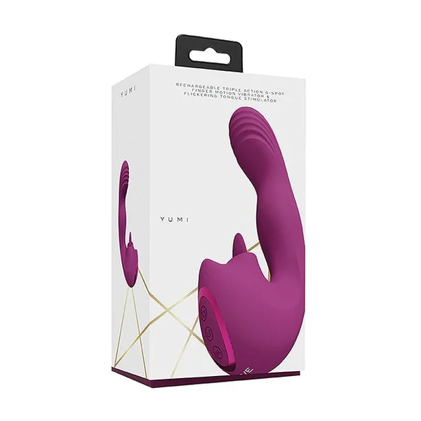 Shots Yumi Triple Action G-Spot Vibrator & Stimulator - Pink