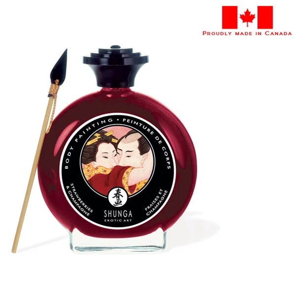 Shunga Erotic Art – Edible Body Paint – Champagne & Strawberries