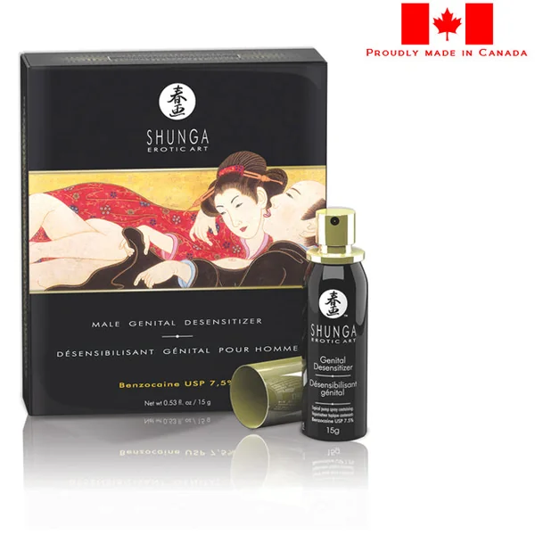 Shunga Erotic Art Male Genital Desensitizer Spray