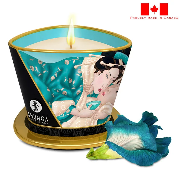 Shunga Erotic Art Massage Candle Island Blossoms