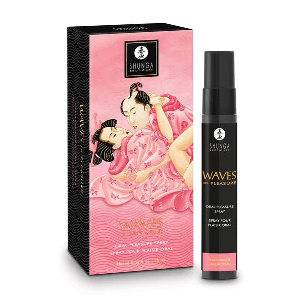 Shunga Waves of Pleasure Oral Pleasure Spray - .66 oz Watermelon