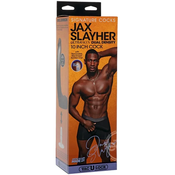 Signature Cocks Jax Slayher Dildo 10in - Chocolate