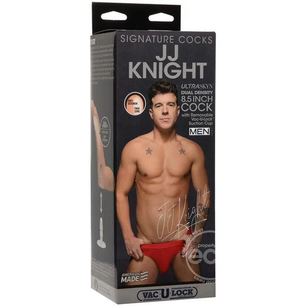 Signature Cocks JJ Knight Dildo 8.5in - Vanilla