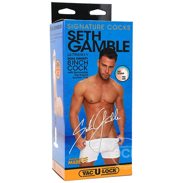 Signature Cocks Seth Gamble Dildo 8in - Vanilla