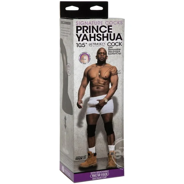 Signature Cocks Ultraskyn Prince Yahshua Dildo 10.5in - Chocolate