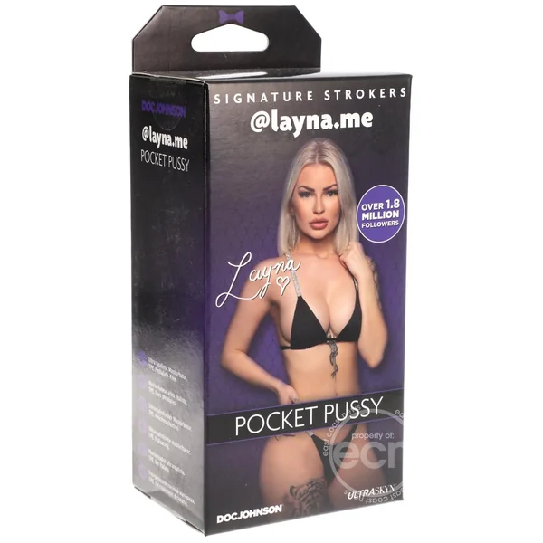 Signature Strokers Girls of Social Media @layna.me Pocket Pussy Masturbator - Vanilla