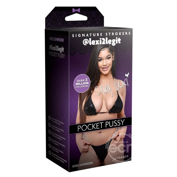 Signature Strokers Girls of Social Media @lexi2legit Pocket Masturbator - Pussy - Caramel