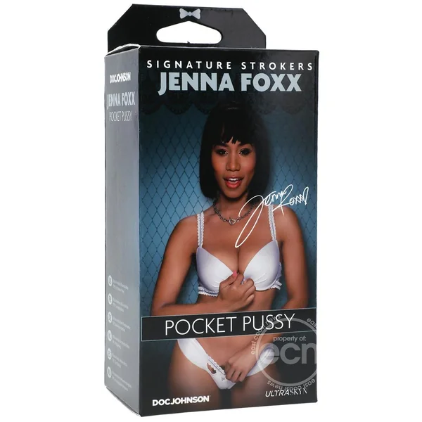 Signature Strokers Jenna Foxx Ultraskyn Pocket Masturbator - Pussy - Chocolate