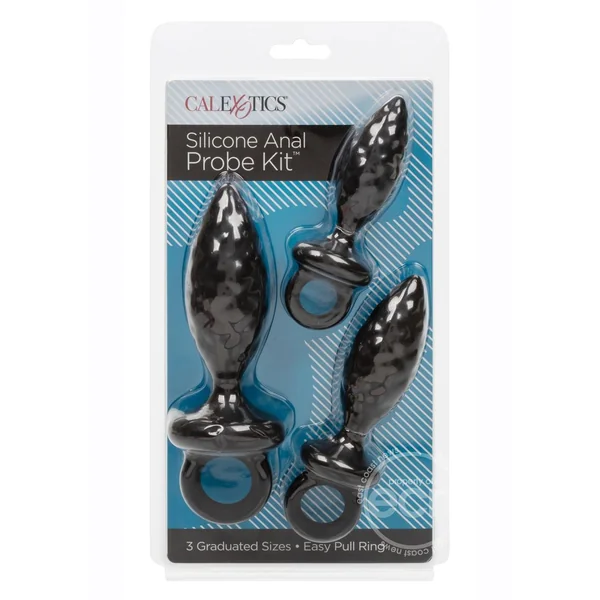 Silicone Anal Probe Kit (Set of 3) - Black