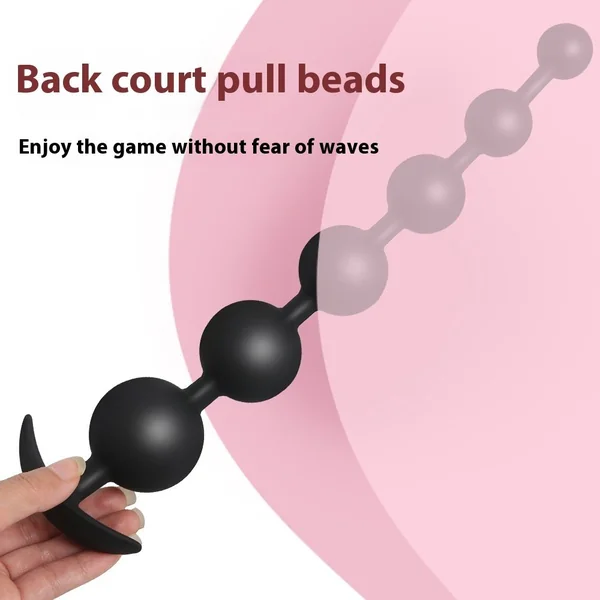 Silicone Bead Butt Plug Water Drop