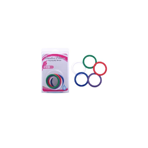 Silicone Cock Ring Kit ( 5 Rings a Pack )