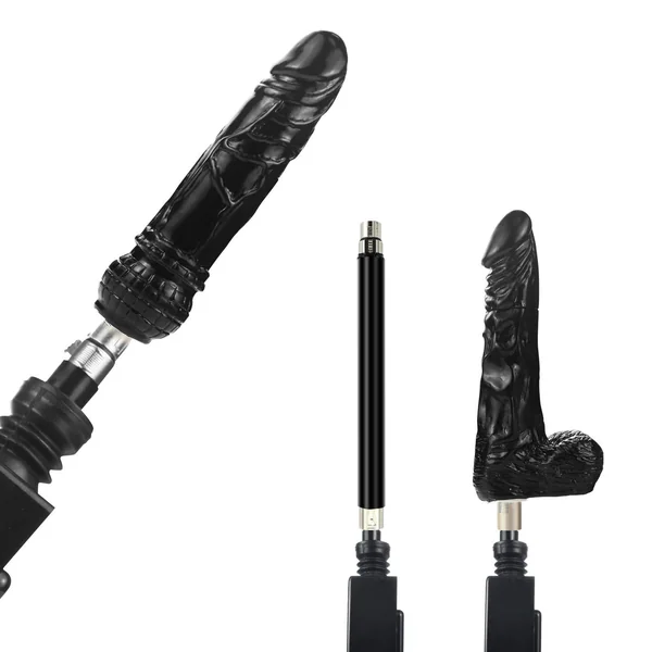 Silicone Massage Machine Attachments, 3Pcs Automatic Thrusting Machine Accessories and Extension Tube Amazing Toys for Women and Men, Connector Universal Version